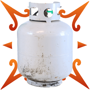 Propane Tank being turned into Singing Steel Drum